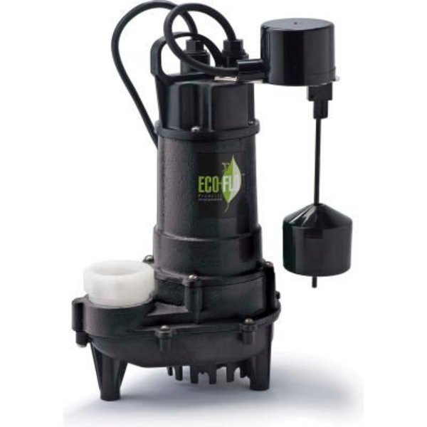 Eco Flo Products Eco-Flo ECD75V Submersible Sump Pump, Cast Iron, 3/4 HP, 6000 GPH ECD75V